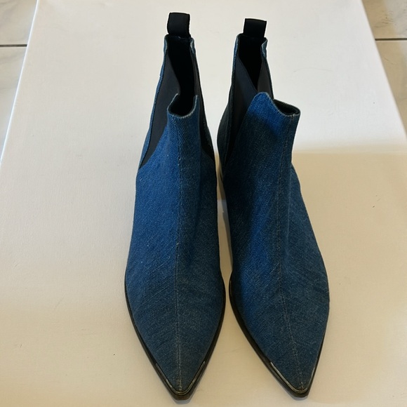 Acne Studios Womans Jensen Boots Denim - Picture 4 of 6